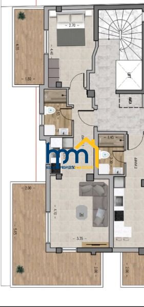 (For Sale) Residential Studio || Toumpa / Ano Toumpa - 61sq 1B/R, 200000&euro;