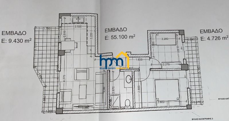 (For Sale) Residential Apartment || Voulgari - Ntepo - Martiou / Voulgari - Agios Eleftherios - 71sq 2B/R, 178000&euro;