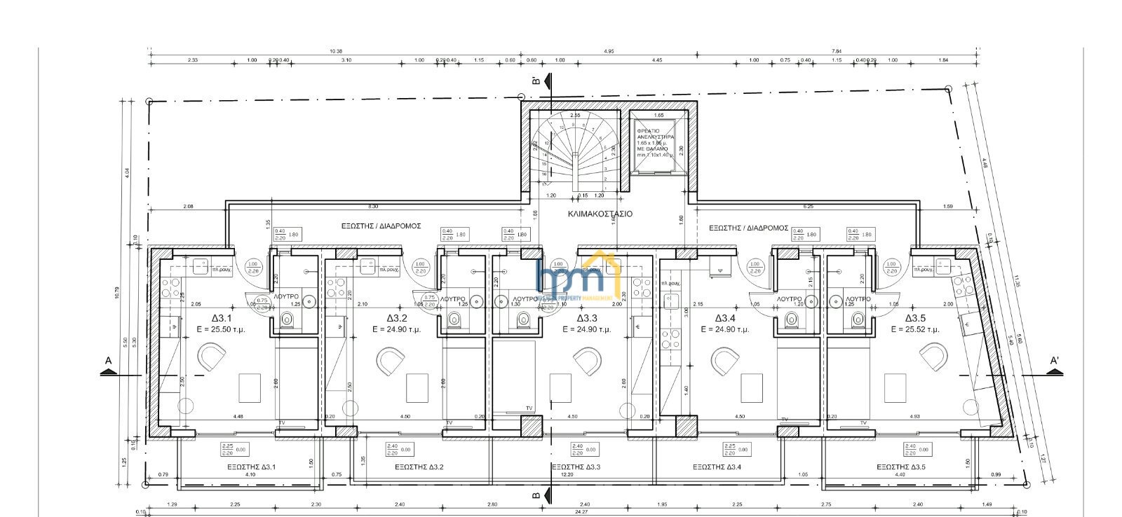 (For Sale) House Studios . | Thessaloniki Center - Vardaris - 26sqm, 102000€