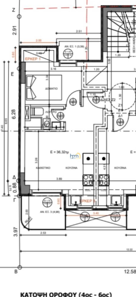 (for sale) Residential Studio || Thessaloniki Suburbs / Kalamaria - 50.0sq.m, 1 B/R,150.000€