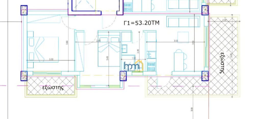 (for sale) Residential Apartment || Thessaloniki Suburbs / Thermi - 72.0sq.m, 2 B/R,200.000€