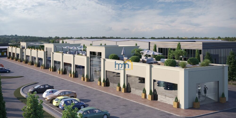 Επαγγελματικός Χώρος 350τμ με 275 roof σε  Mini Mall στην περιοχή Πυλαία (IKEA -  COSMOS)