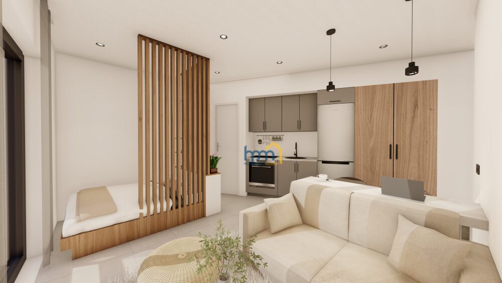 (for sale) Residential Studio || Thessaloniki Center /  Mpotsari ,  45,95sq.m, 1 B/R,150.000€