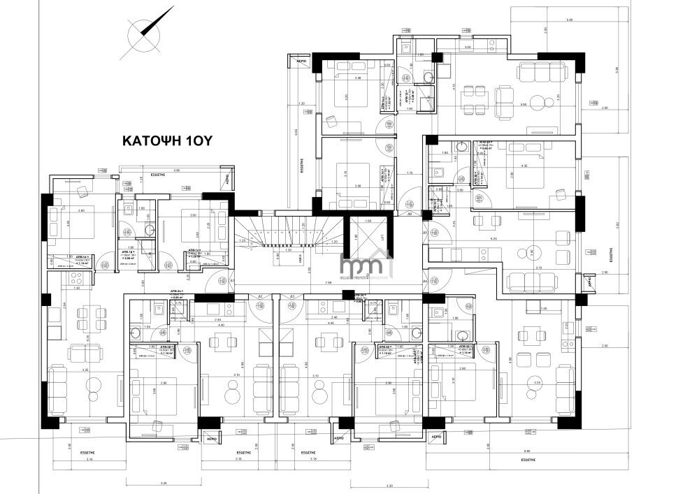 (for sale) Residential Studio || Thessaloniki Suburbs / Thermi - 45.0sq.m, 1 B/R,146.000€