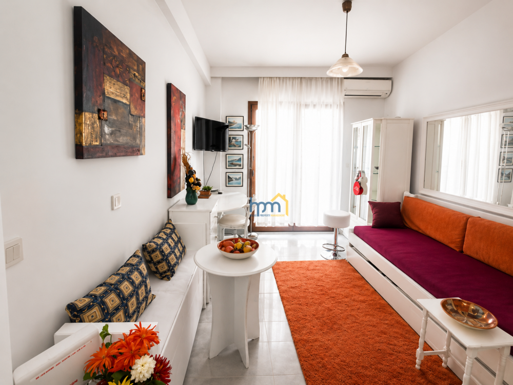 (for rent) Residential Studio || Thessaloniki Center / Ano Poli - 48.0sq.m, 1 B/R,470€