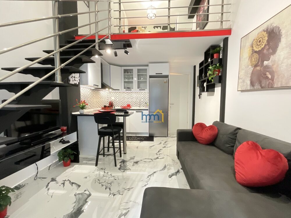 (for rent) Residential Loft || Thessaloniki Center / Analipsi - Mpotsari - Nea Paralia - 40.0sq.m, 1 B/R,500€