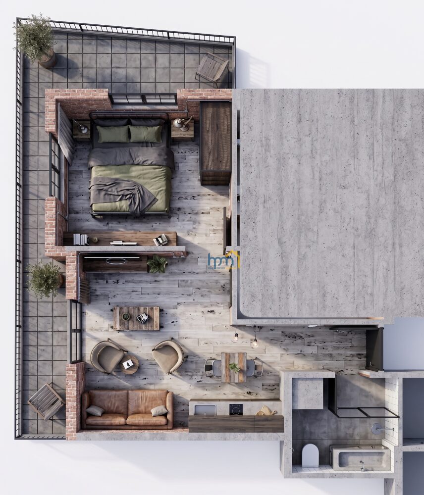 (for sale) Residential Studio || Thessaloniki Center / Toumpa - 38.0sq.m, 1 B/R,135.000€