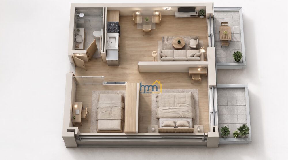 (for sale) Residential Apartment || Thessaloniki Center / Triandria - Doxa - 41.9sq.m, 2 B/R,158.000€