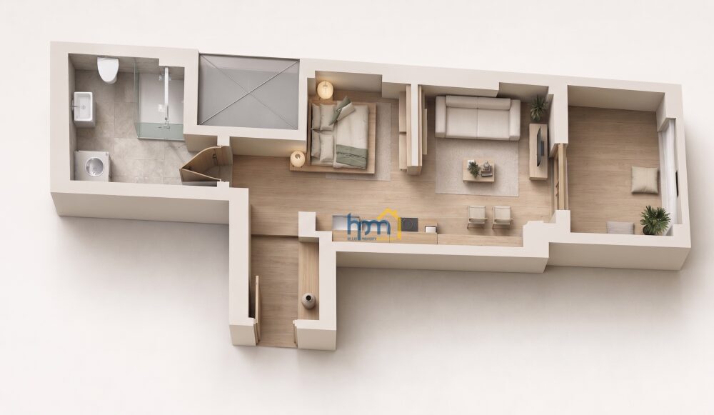 (for sale) Residential Studio || Thessaloniki Center / Center of Thessaloniki - 44,66sq.m, 2 B/R,192.000€