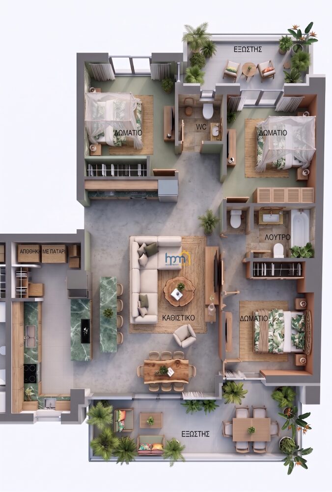 (for sale) Residential Apartment || Thessaloniki Suburbs / Kalamaria - 117.0sq.m, 3 B/R,465.000€