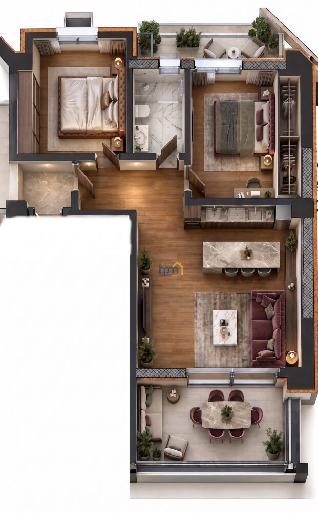 (for sale) Residential Apartment || Thessaloniki Center / Toumpa - 65.0sq.m, 2 B/R,250.000€