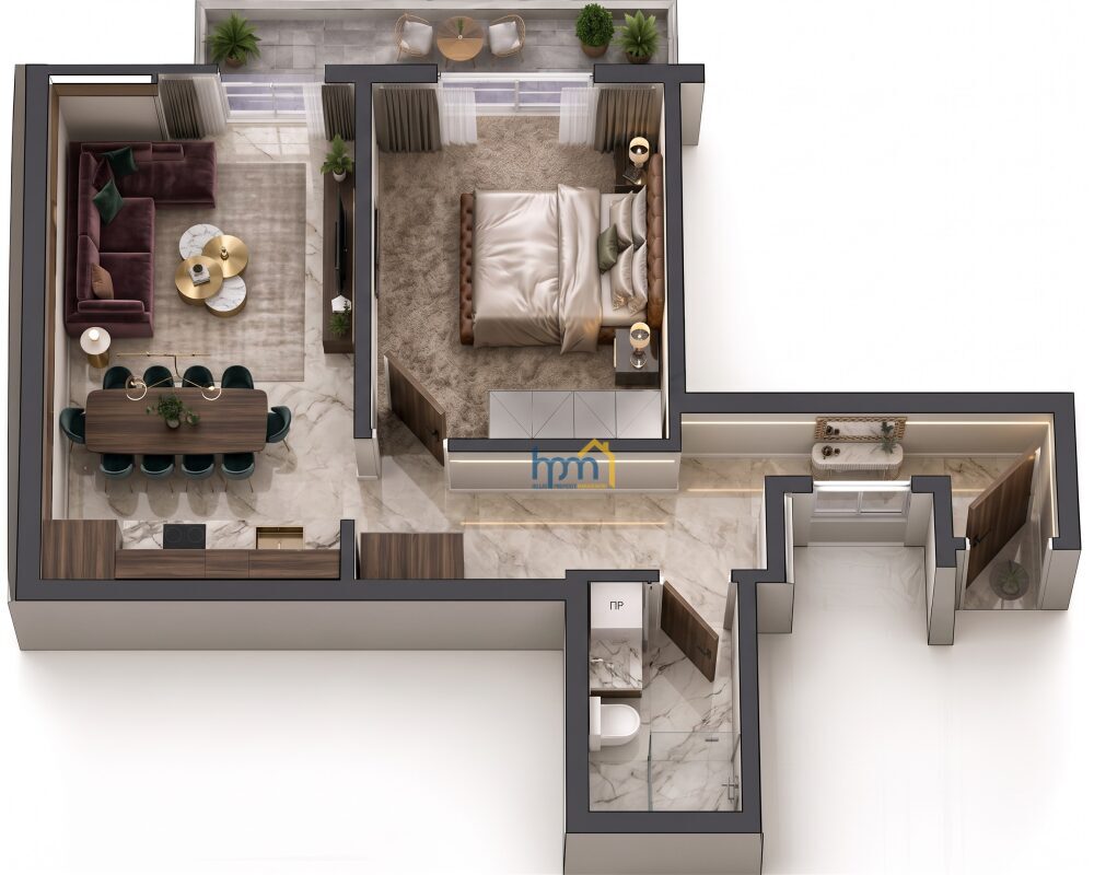(for sale) Residential Studio || Thessaloniki Center / Faliro - Ippokratio - 50.0sq.m, 1 B/R,165.000€