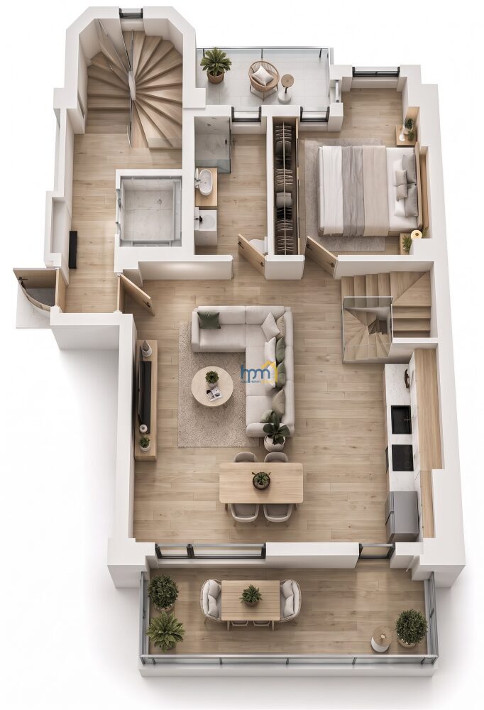 (for sale) Residential Maisonette || Thessaloniki Center / Toumpa - 150.0sq.m, 3 B/R,450.000€