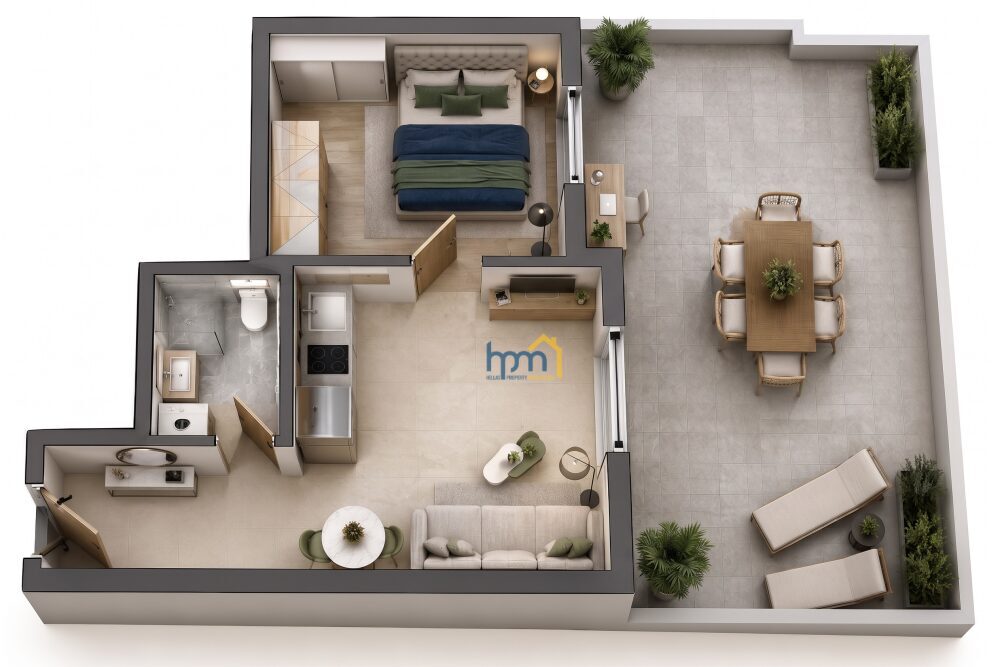 (for sale) Residential Studio || Thessaloniki Center / Faliro - Ippokratio - 38.0sq.m, 1 B/R,155.000€