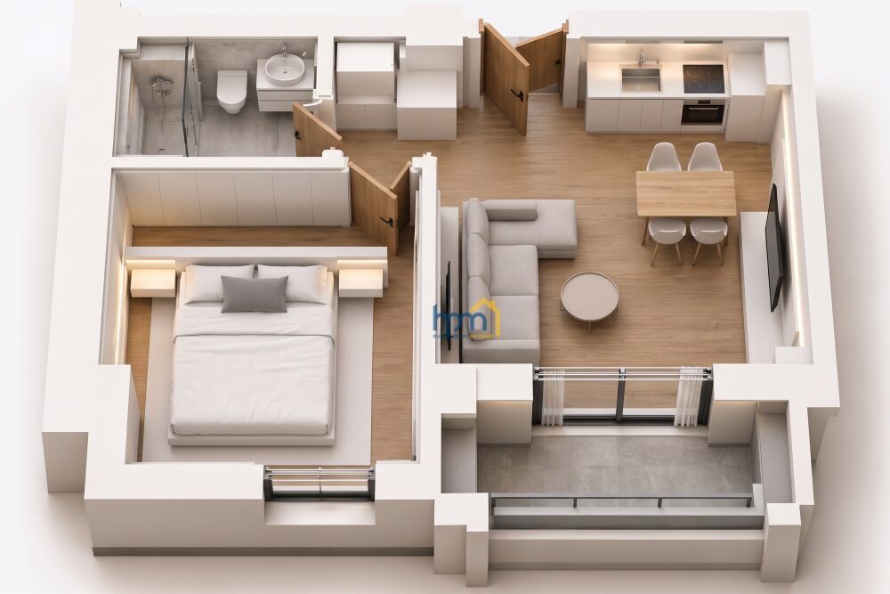 (for sale) Residential Studio || Thessaloniki Center / Toumpa - 40.0sq.m, 1 B/R,160.000€