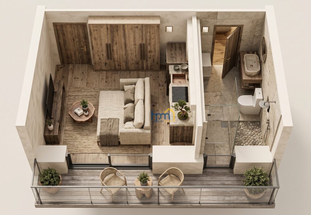 (for sale) Residential Studio || Thessaloniki Center / Toumpa - 27.0sq.m, 0 B/R,110.000€