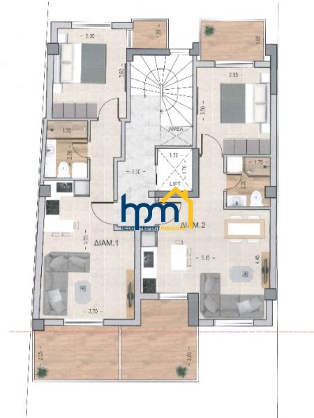 (For Sale) Residential Studio || Toumpa / Kato Toumpa - 60sq 1B/R, 180000&euro;